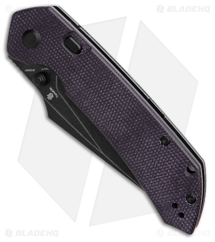 Tenable Fenrir Top Liner Lock Knife Purple Micarta (3.4" Black SW)