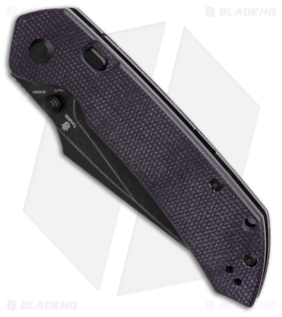 Tenable Fenrir Top Liner Lock Knife Purple Micarta (3.4" Black SW)