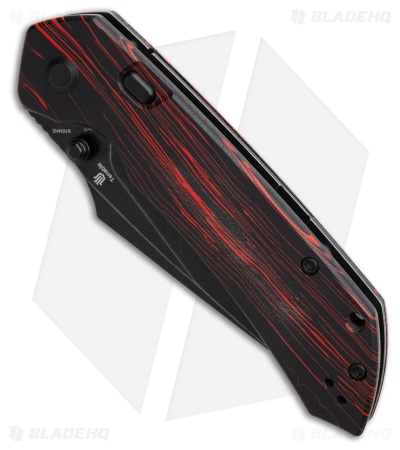 Tenable Fenrir Top Liner Lock Knife Red & Black G-mascus (3.4" Black SW)
