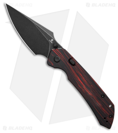 Tenable Fenrir Top Liner Lock Knife Red & Black G-mascus (3.4" Black SW)