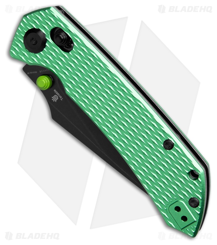 Tenable Fenrir Crossbar Lock Knife Green Diamond Al Black SW