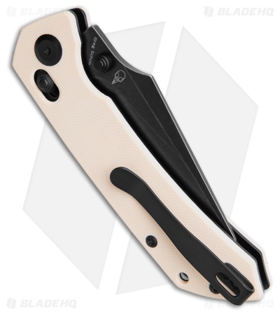 Tenable Fenrir Crossbar Lock Knife Ivory White G-10