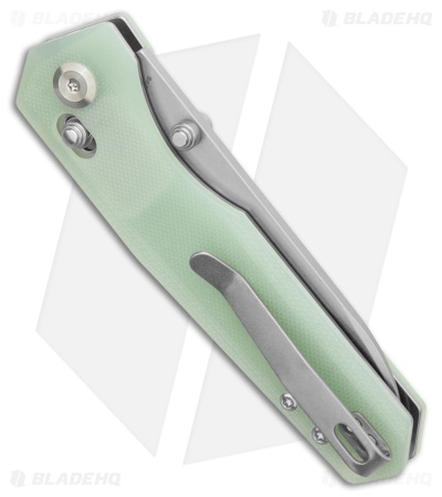 Tenable Knives Beaver Crossbar Lock Knife Jade G-10 (3.4" SW)