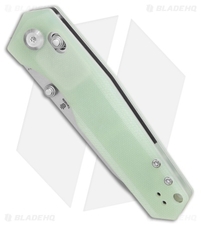 Tenable Knives Beaver Crossbar Lock Knife Jade G-10 (3.4" SW)