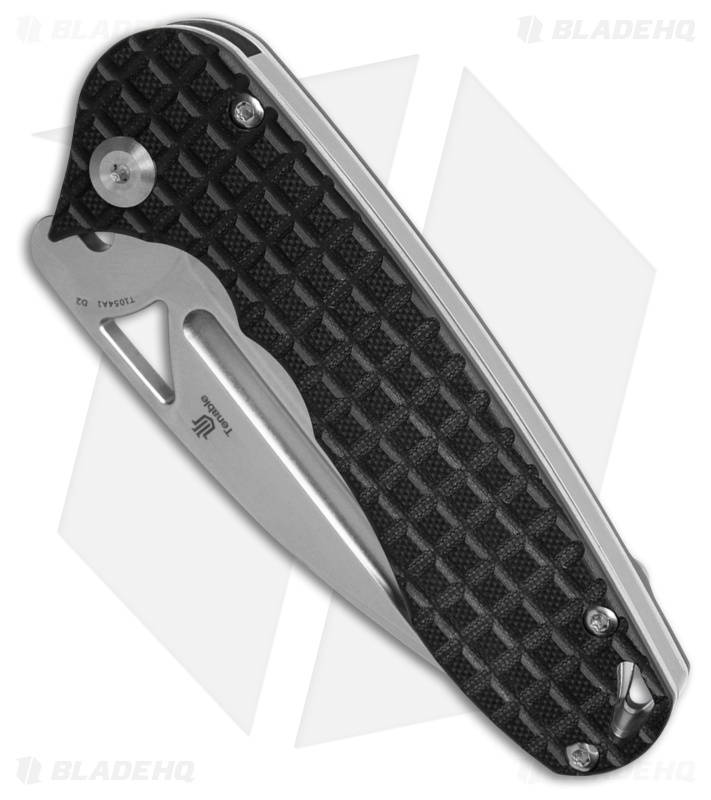 Tenable Knives Bombur Liner Lock Knife Black Frag G-10 (3.5" SW) T1054A1