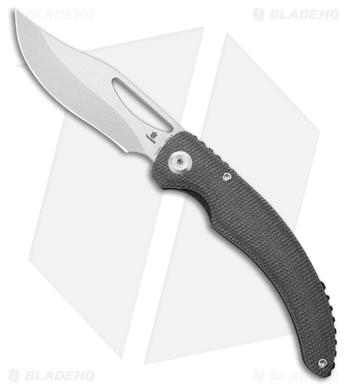 Tenable Knives Gideon Liner Lock Knife Black Micarta (3.5" SW)