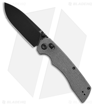 Tenable Knives Kryo Crossbar Lock Knife Black Micarta (3.6" Blackwash)