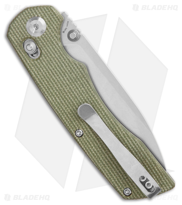 Tenable Knives Kryo Crossbar Lock Knife Green Micarta (3.6" SW) T1001V6