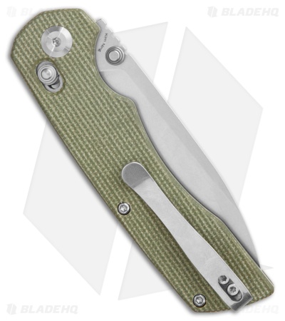 Tenable Knives Kryo Crossbar Lock Knife Green Micarta (3.6" SW) T1001V6