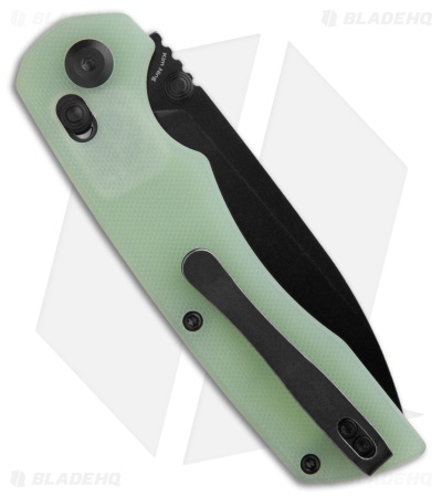 Tenable Knives Kryo Crossbar Lock Knife Jade G-10 (3.6" Black SW) T1001V4