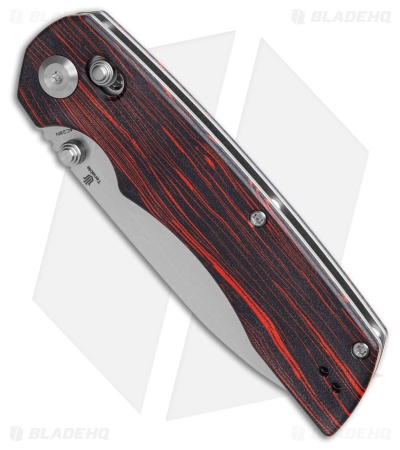 Tenable Knives Kryo Crossbar Lock Knife Red & Black G-Mascus (3.6" SW)