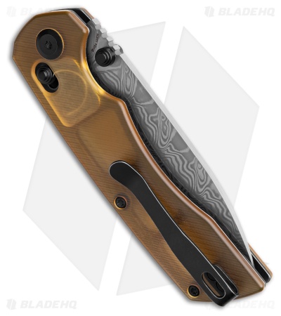 Tenable Knives Kryo Crossbar Lock Knife Ultem (3.6" Damascus) T1001V10