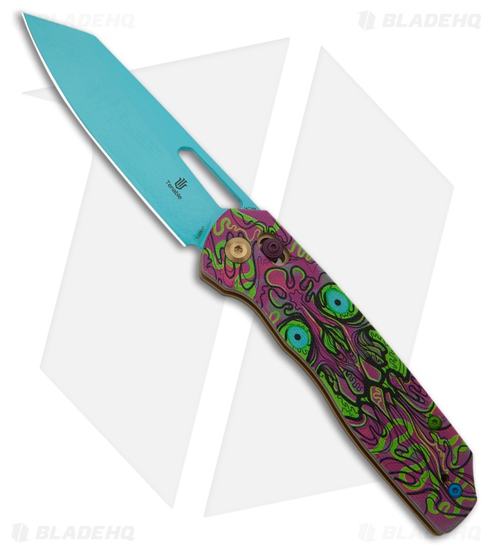 Tenable Knives Shard Knife Jade G-10 Purple Undead Blue