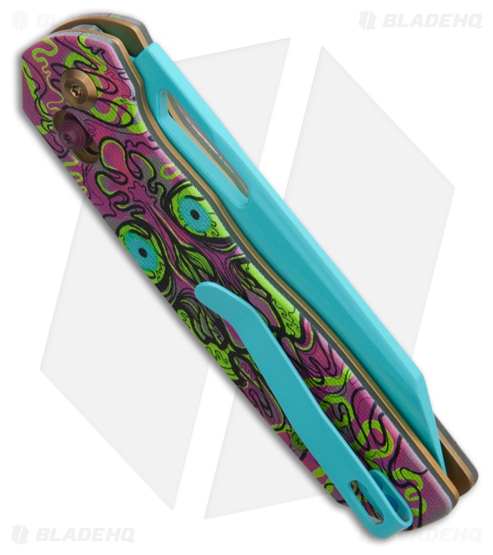 Tenable Knives Shard Knife Jade G-10 Purple Undead Blue