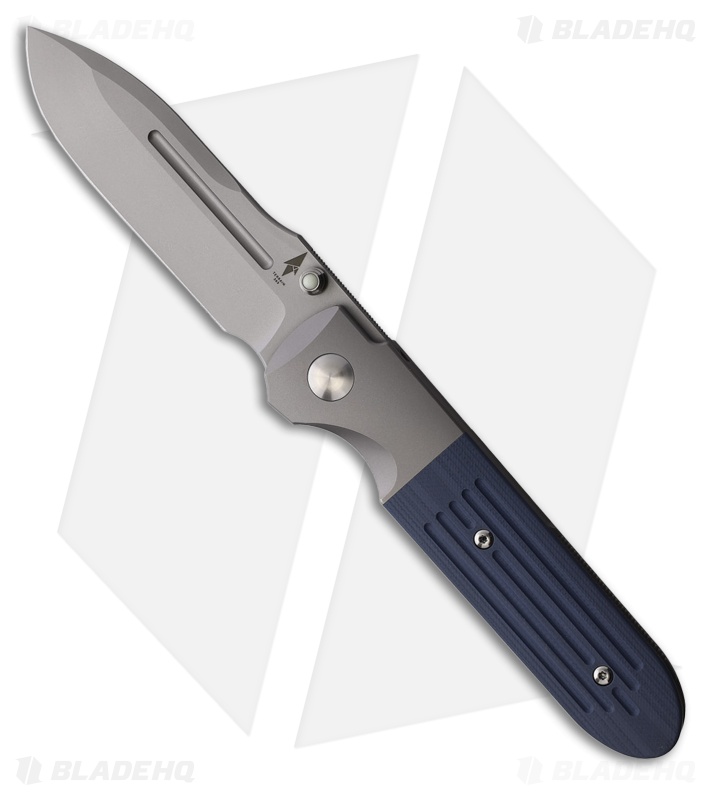 Terrain 365 Invictus Terravantium Frame Lock Knife Titanium/Blue G-10 (3" BB)