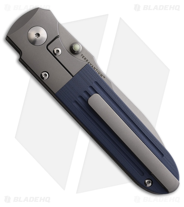 Terrain 365 Invictus Terravantium Frame Lock Knife Titanium/Blue G-10 (3" BB)