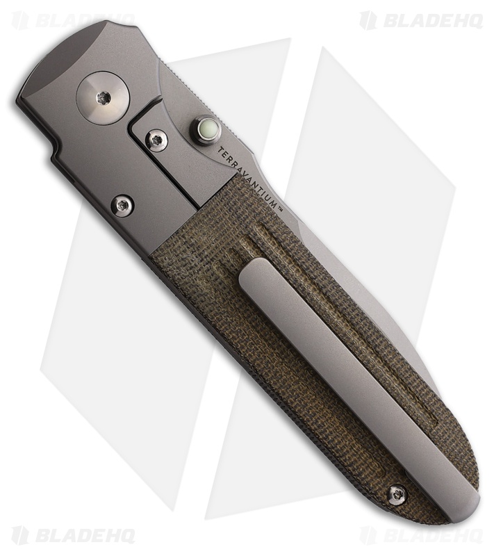 Terrain 365 Invictus Terravantium Frame Lock Knife Titanium/Tan Micarta (3" BB)