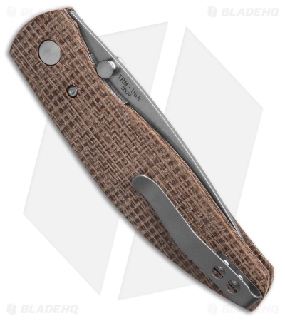 TRM Knives Atom Liner Lock Knife Burlap Micarta (3.5" SW)