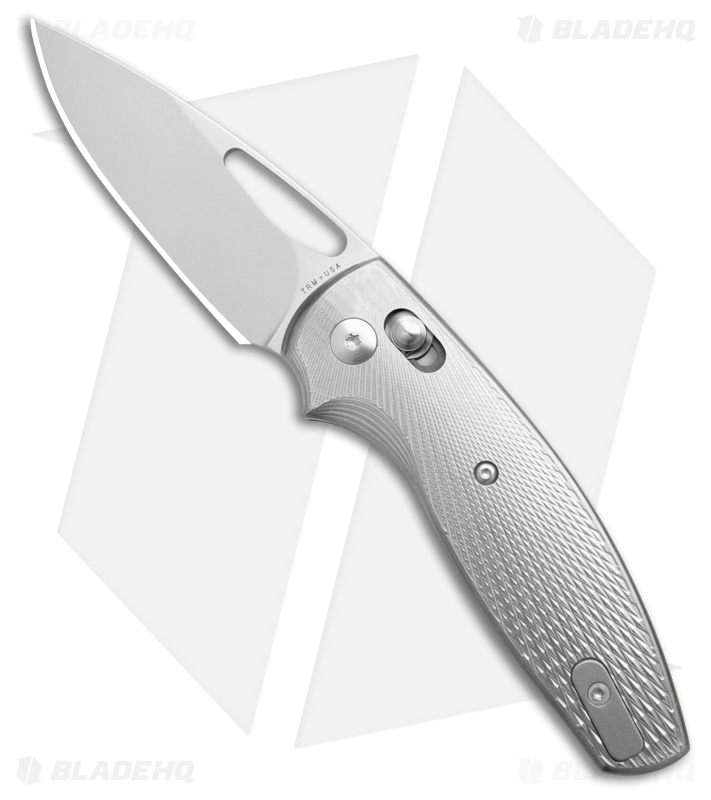 TRM Knives Bulldog Rev B Crossbar Lock Knife Lizard Skin Titanium (3" BB)