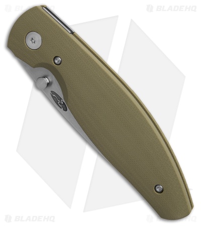 TRM Knives Atom Liner Lock Knife OD Green G-10 (3.5" SW)
