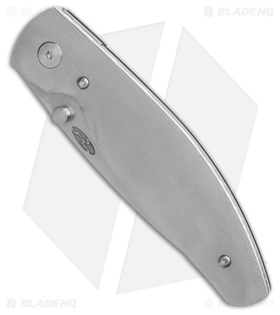 TRM Knives Atom Liner Lock Knife Pinstripe Titanium (3.5" SW Magnacut)