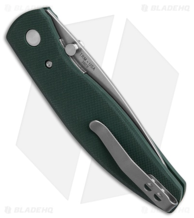 Three Rivers Manufacturing Atom Liner Lock Knife Forest Green G-10 (3.5" SW)