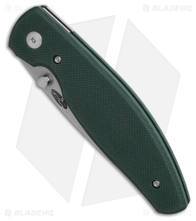 Three Rivers Manufacturing Atom Liner Lock Knife Forest Green G-10 (3.5" SW)