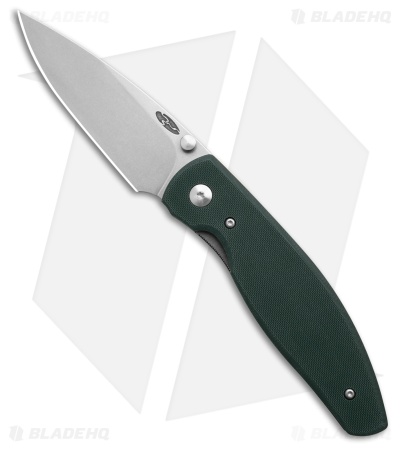 Three Rivers Manufacturing Atom Liner Lock Knife Forest Green G-10 (3.5" SW)