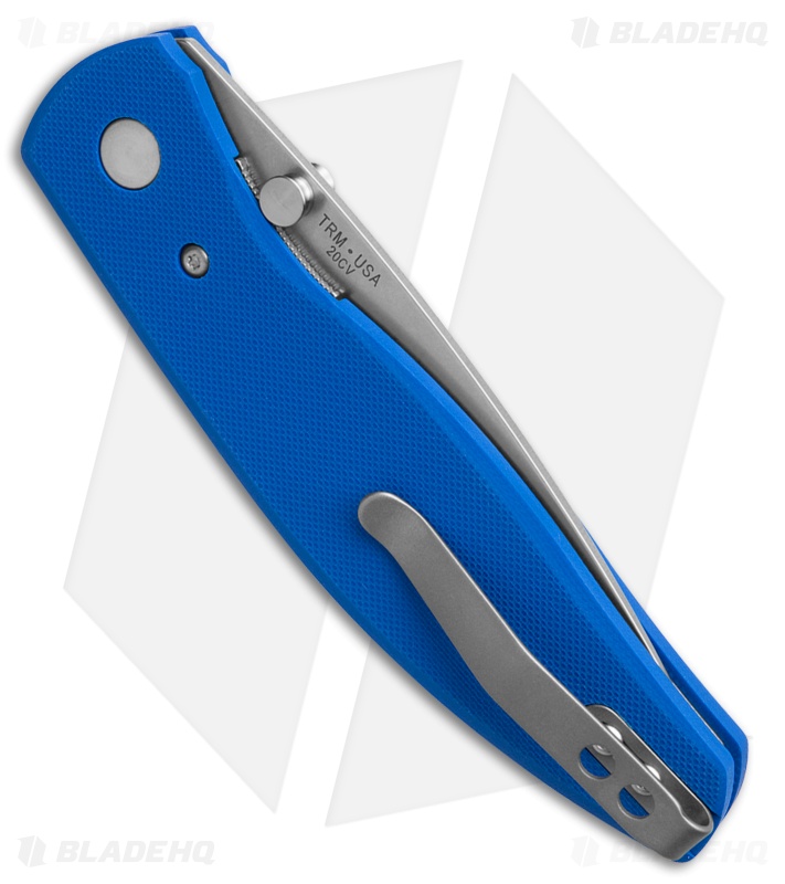 Three Rivers Manufacturing Atom Liner Lock Knife Royal Blue G-10 (3.5" SW)