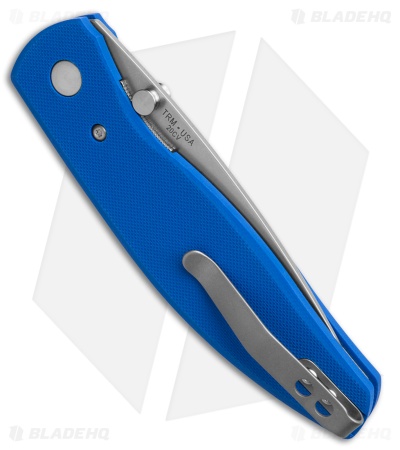 Three Rivers Manufacturing Atom Liner Lock Knife Royal Blue G-10 (3.5" SW)