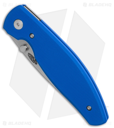 Three Rivers Manufacturing Atom Liner Lock Knife Royal Blue G-10 (3.5" SW)