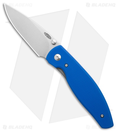 Three Rivers Manufacturing Atom Liner Lock Knife Royal Blue G-10 (3.5" SW)