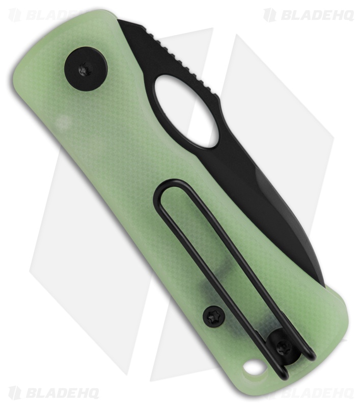 Trivisa Knives Andromeda Button Lock Knife Fluorescent G10 (2.3" Black PVD)
