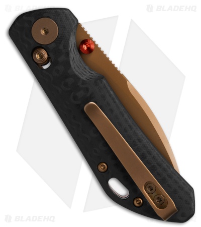 Trivisa Knives Otter Crossbar Lock Knife Black CF G10 (2.99" Rose Gold)