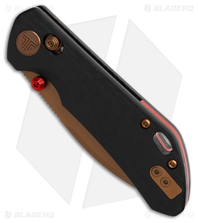 Trivisa Knives Otter Crossbar Lock Knife Black CF G10 (2.99" Rose Gold)