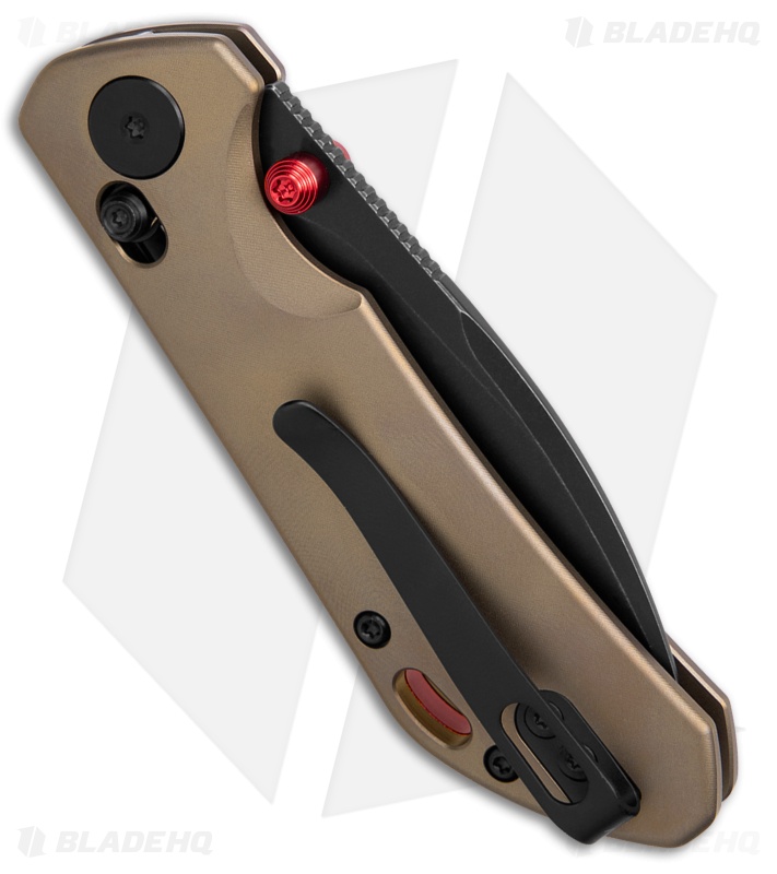 Trivisa Knives Otter Crossbar Lock Knife Bronze Titanium (2.99" Black SW)