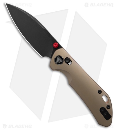 Trivisa Knives Otter Crossbar Lock Knife Bronze Titanium (2.99" Black SW)