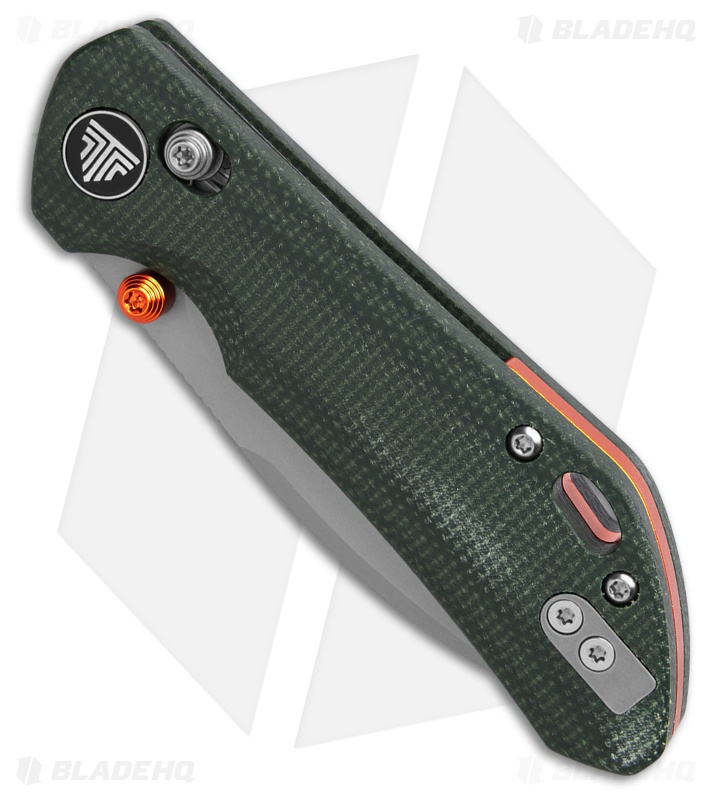 Trivisa Knives Otter Crossbar Lock Knife Green Micarta (2.99" SW)
