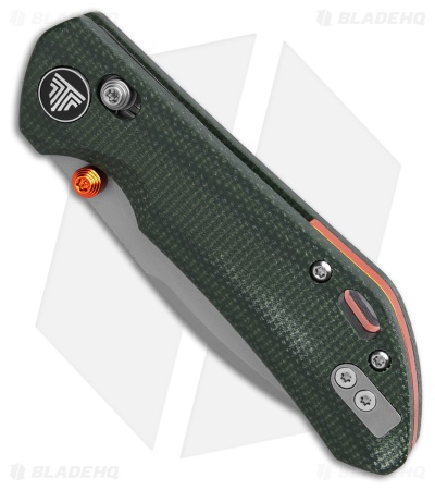 Trivisa Knives Otter Crossbar Lock Knife Green Micarta (2.99" SW)