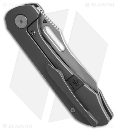 Tuyaknife Shocker Clip Point Frame Lock Knife Titanium (3.2" Satin)