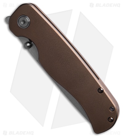 Tuyaknife Wrath V2 Tanto Frame Lock Knife Orange Peel Titanium (3.4" Satin)