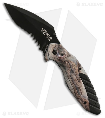 Utica Dark Sky II Liner Lock Knife (3.5" Black)
