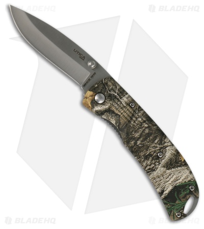 Utica Cutlery Co Caliber 1 Liner Lock Knife Camo Polymer (3" Satin) UTK91R