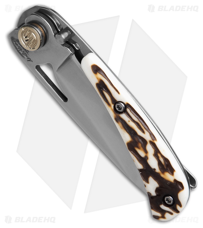 Uncle Henry 3UH Large Frame Lock Knife Steel + Staglon (2.7" Polish 7Cr)