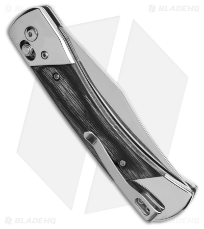 Uncle Henry PLB7 Pivot Lock Clip Point Knife Wood Laminate (3.8" Polish 7Cr)