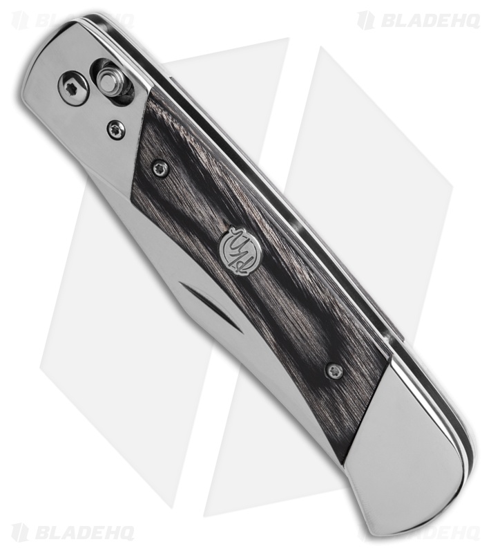 Uncle Henry PLB7 Pivot Lock Clip Point Knife Wood Laminate (3.8" Polish 7Cr)