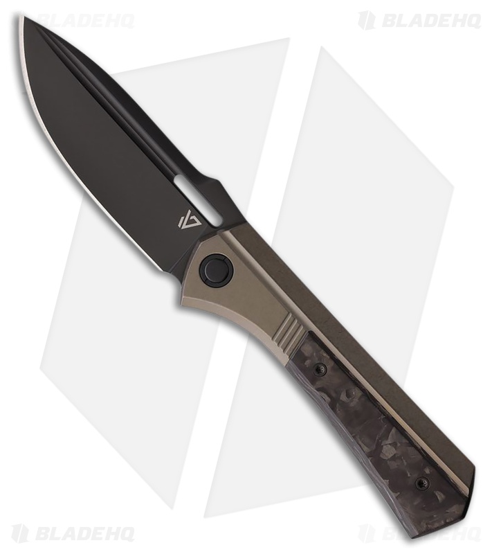 Vanguard Knives Continuum Frame Lock Knife Bronze Ti/CF (3.4" Black SW)