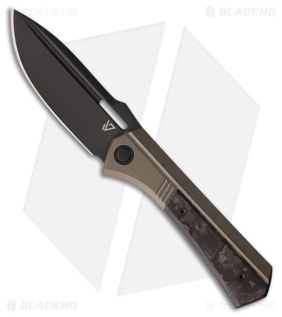 Vanguard Knives Continuum Frame Lock Knife Bronze Ti/CF (3.4" Black SW)