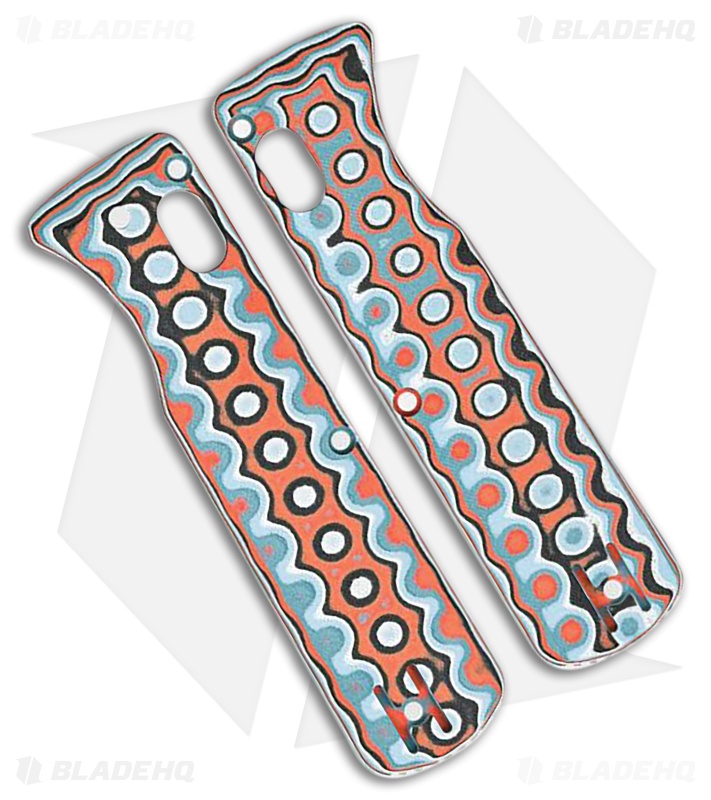 Vosteed Vombat Scales - Bamboo Micarta Coral Orbit