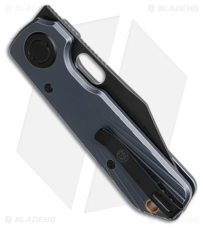 Vosteed Akita Vanchor Lock Knife Blue Aluminum (2.9" Black Stonewash)